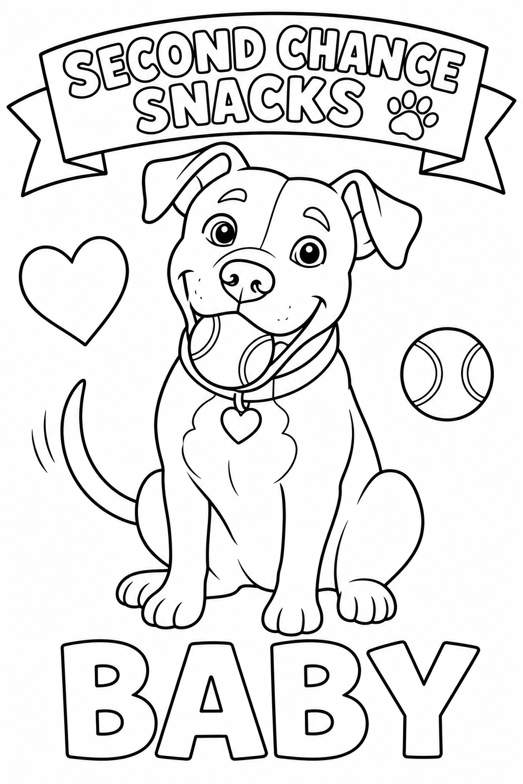 Printable Baby coloring page from Second Chance Snacks