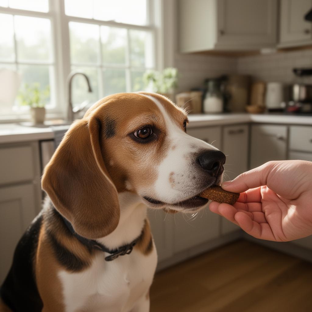 Tank — rescue dog in the Second Chance Snacks community